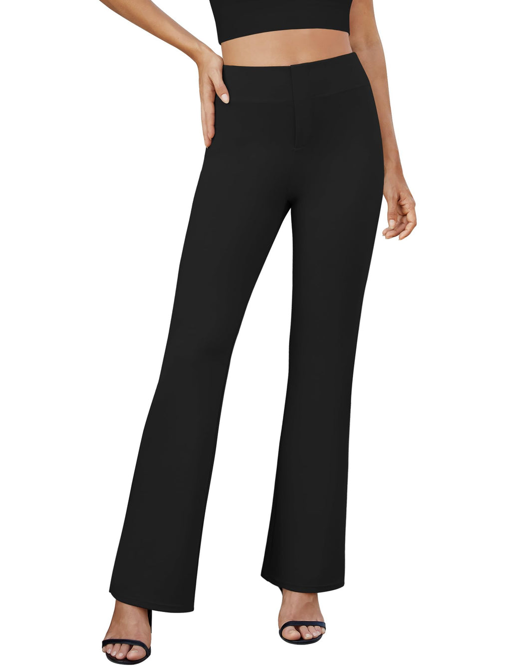 DLOODA Womens Bootcut Dress Pants Business Casual Work Pants with Pockets