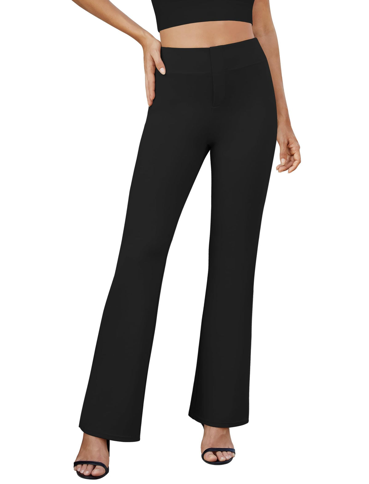 DLOODA Womens Bootcut Dress Pants Business Casual Work Pants with Pockets