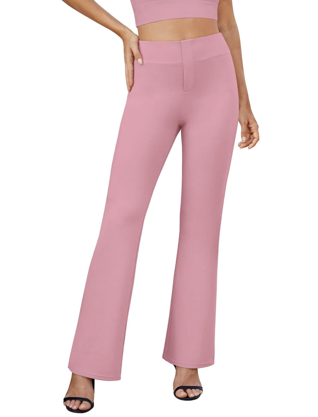 DLOODA Womens Bootcut Dress Pants Business Casual Work Pants with Pockets