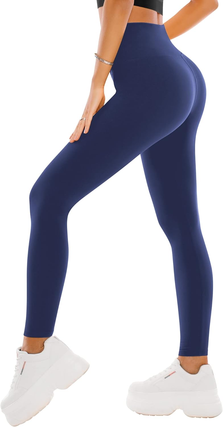 SINOPHANT High Waisted Leggings for Women - Full Length Capri Buttery Soft Yoga Pants for Workout Athletic