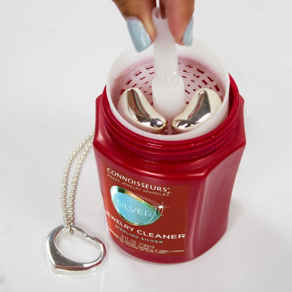 CONNOISSEURS Premium Edition Jewelry Cleaner, Value Size 9.6oz - Pick from Fine, Silver or Delicate Jewelry Cleaner