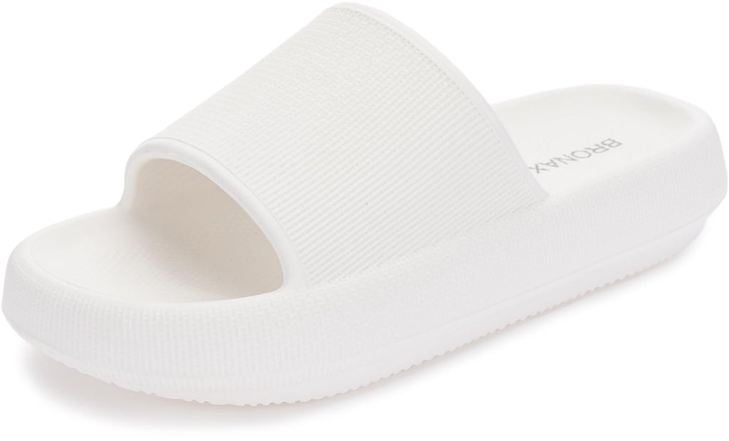 BRONAX Cushioned Thick Sole Pillow Slippers for Women and Men Y10