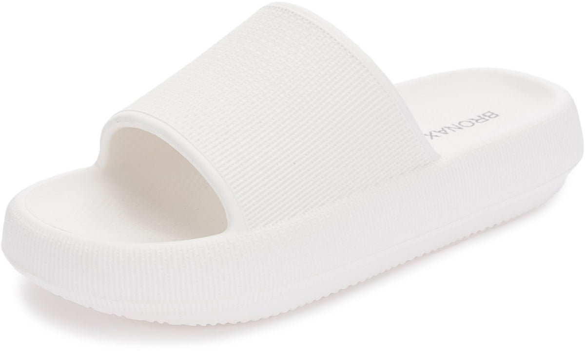 BRONAX Cushioned Thick Sole Pillow Slippers for Women and Men Y10