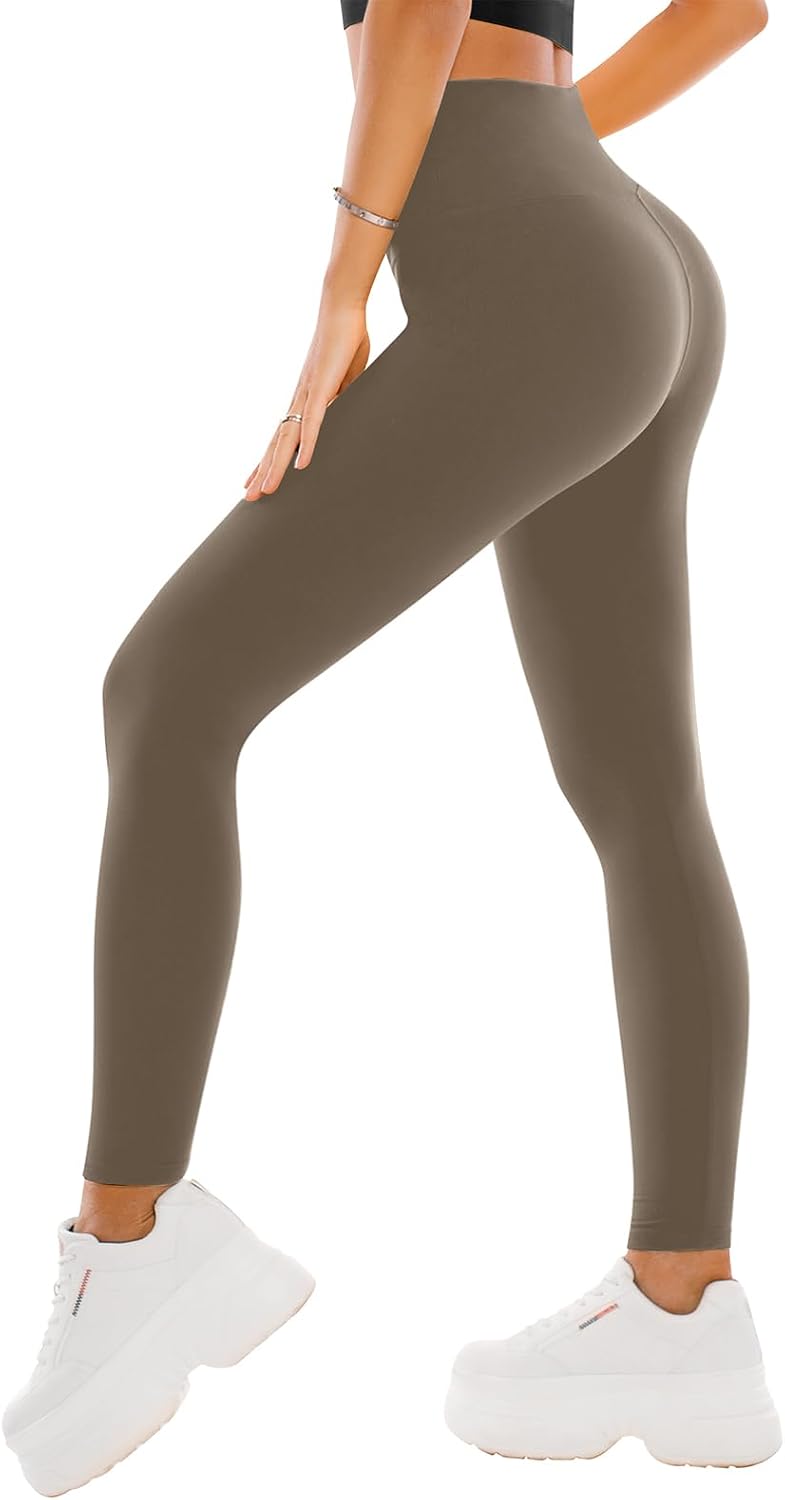 SINOPHANT High Waisted Leggings for Women - Full Length Capri Buttery Soft Yoga Pants for Workout Athletic