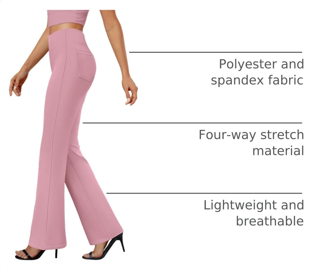 DLOODA Womens Bootcut Dress Pants Business Casual Work Pants with Pockets