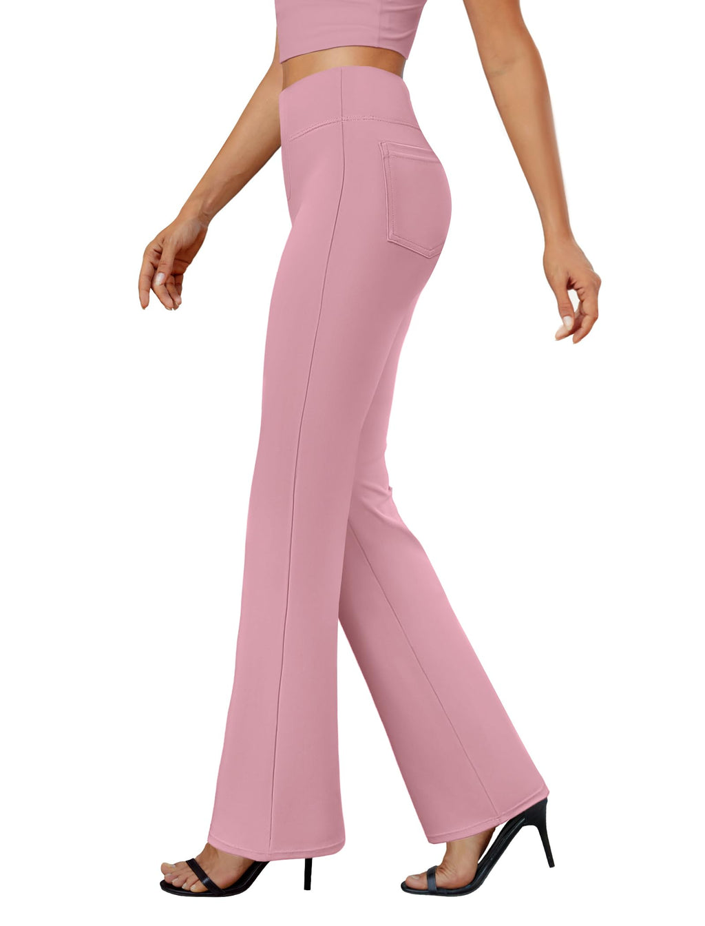 DLOODA Womens Bootcut Dress Pants Business Casual Work Pants with Pockets