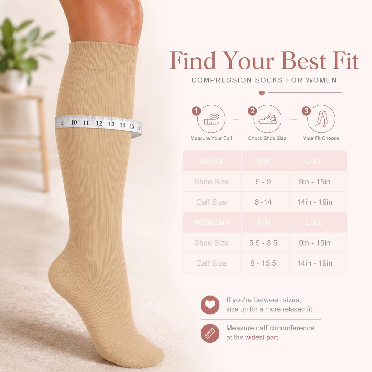 Laite Hebe 4 Pairs-Compression Socks for Women&Men Circulation-Best Support for Nurses,Running,Athletic