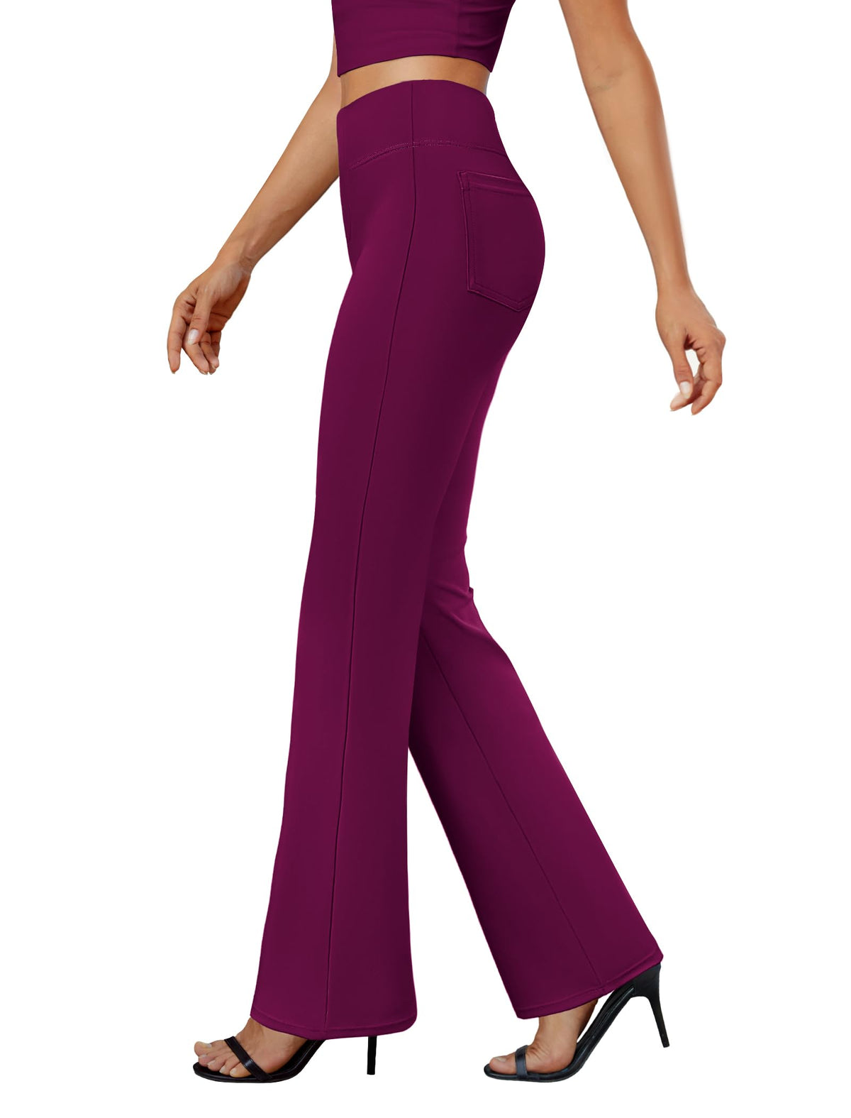 DLOODA Womens Bootcut Dress Pants Business Casual Work Pants with Pockets