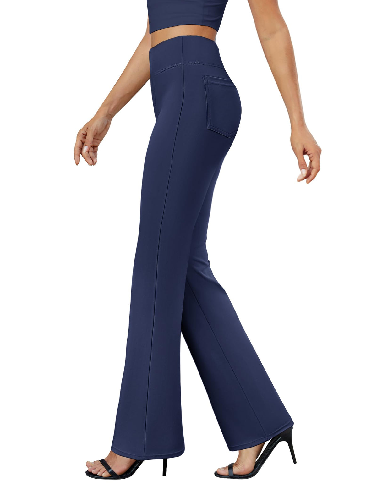 DLOODA Womens Bootcut Dress Pants Business Casual Work Pants with Pockets