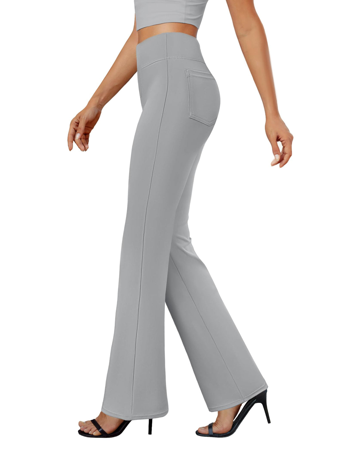 DLOODA Womens Bootcut Dress Pants Business Casual Work Pants with Pockets