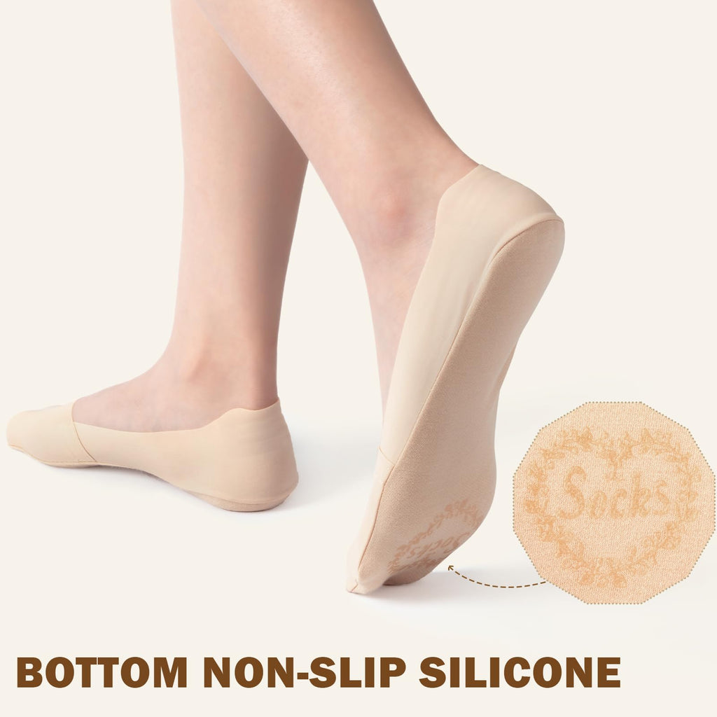 Sofier No Show Socks Womens,6 Pairs Non Slip Low Cut Invisible Liner