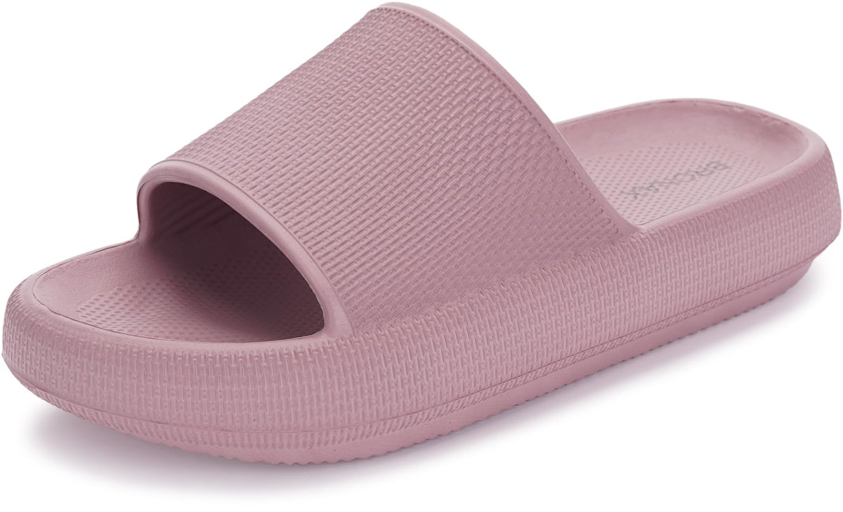 BRONAX Cushioned Thick Sole Pillow Slippers for Women and Men Y10