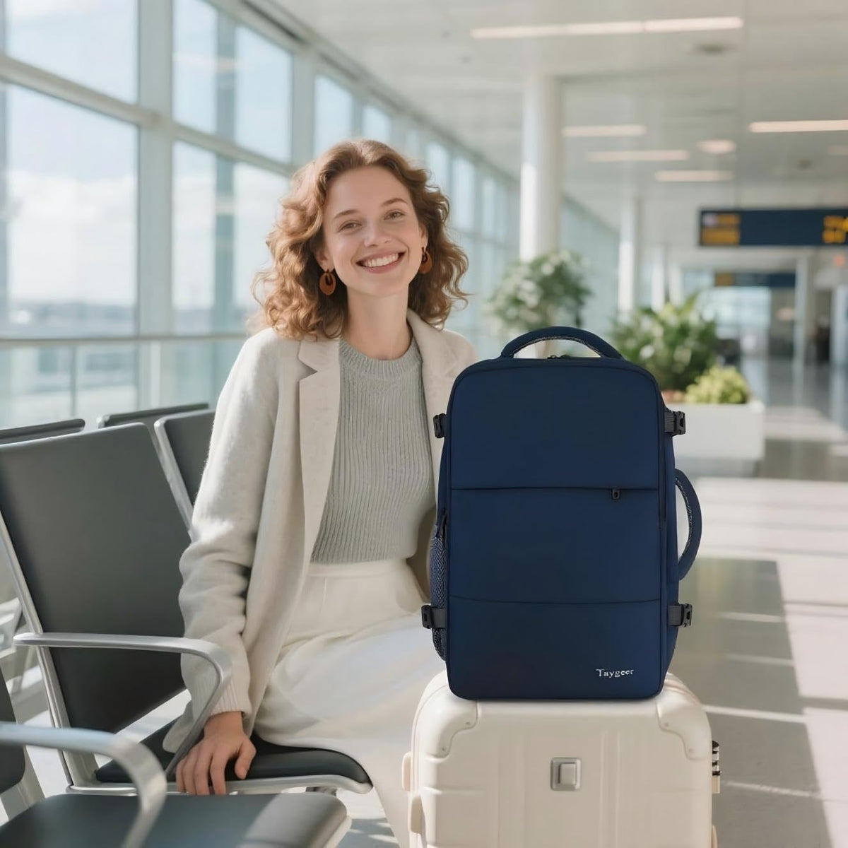 Taygeer Ryanair Cabin Bags 40x30x20 Underseat, Travel Backpack Cabin Size