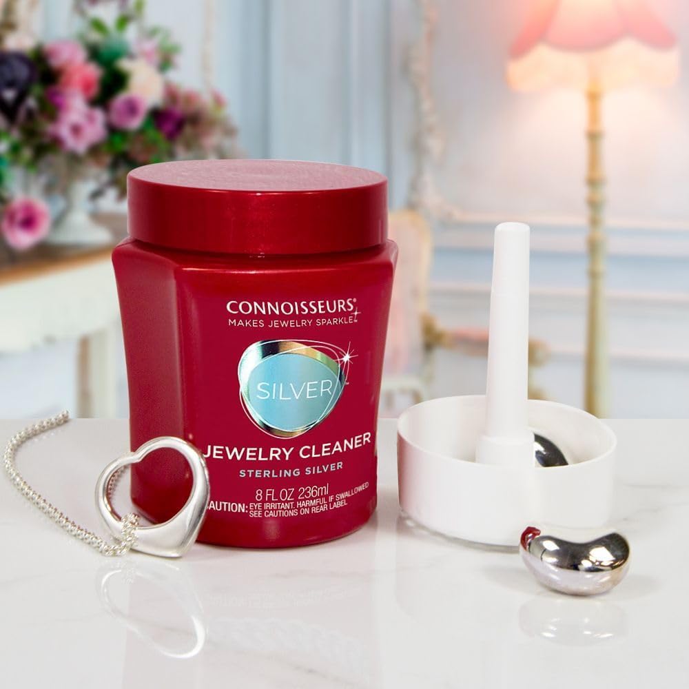 CONNOISSEURS Premium Edition Jewelry Cleaner, Value Size 9.6oz - Pick from Fine, Silver or Delicate Jewelry Cleaner