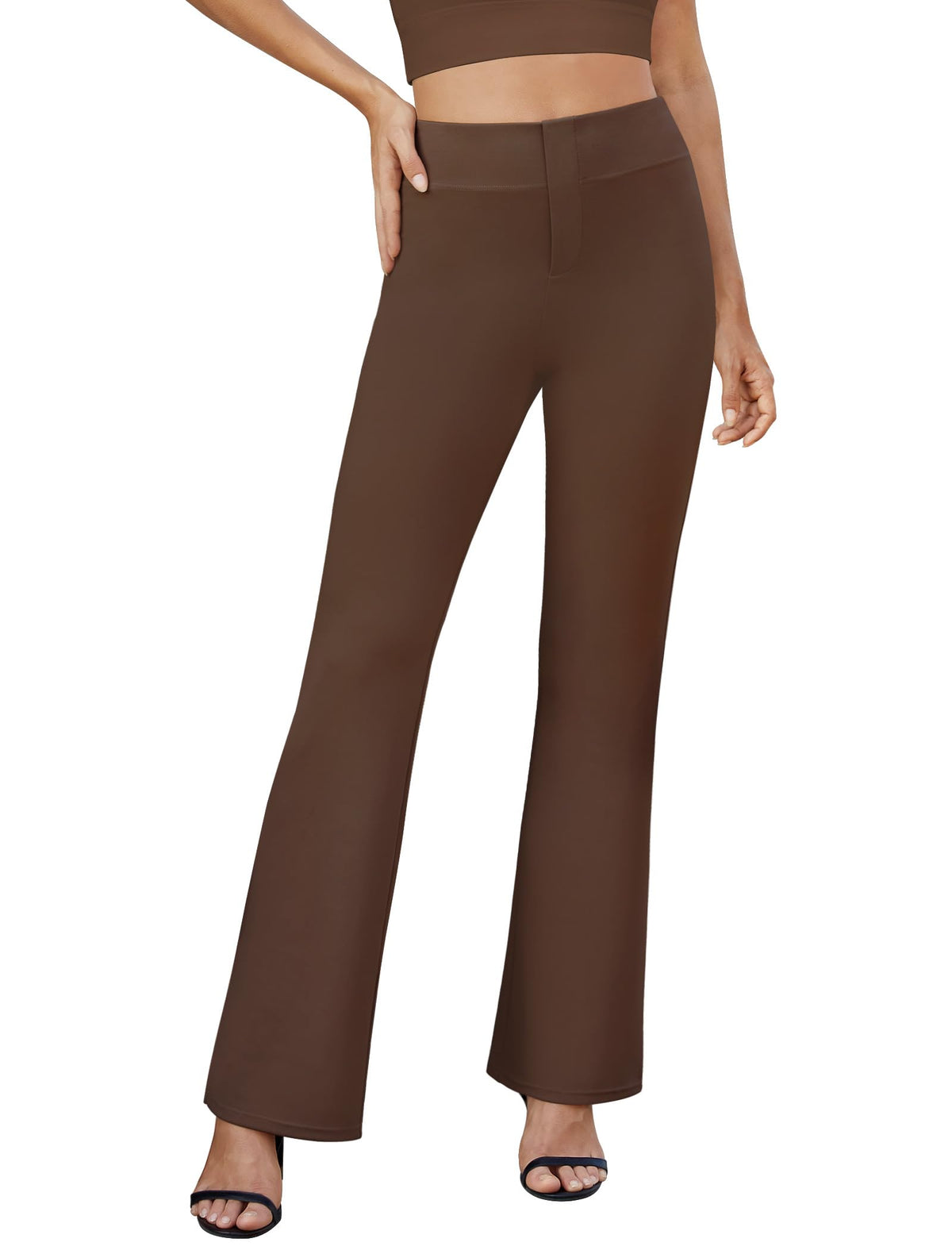 DLOODA Womens Bootcut Dress Pants Business Casual Work Pants with Pockets