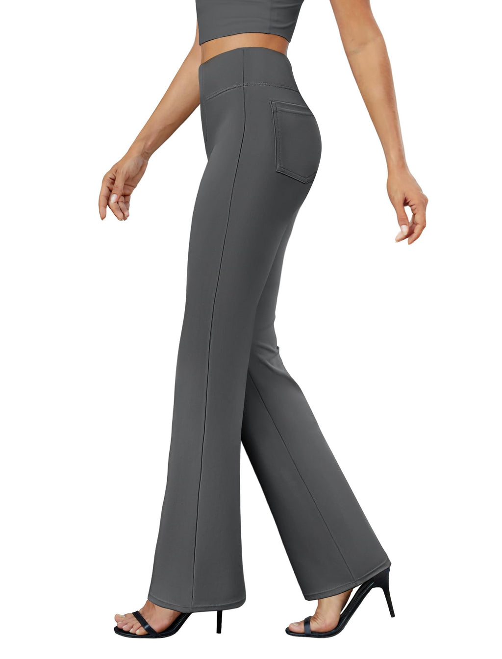 DLOODA Womens Bootcut Dress Pants Business Casual Work Pants with Pockets