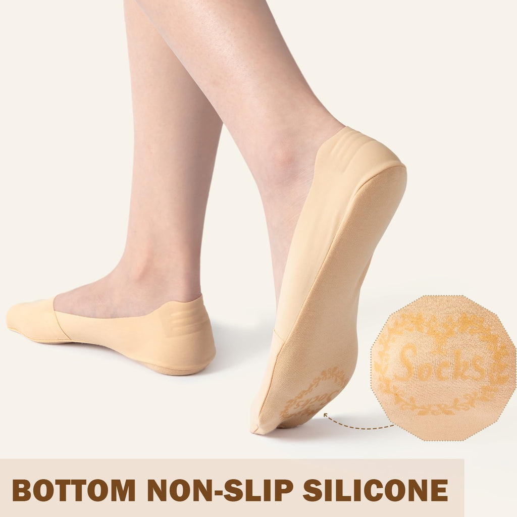Sofier No Show Socks Womens,6 Pairs Non Slip Low Cut Invisible Liner