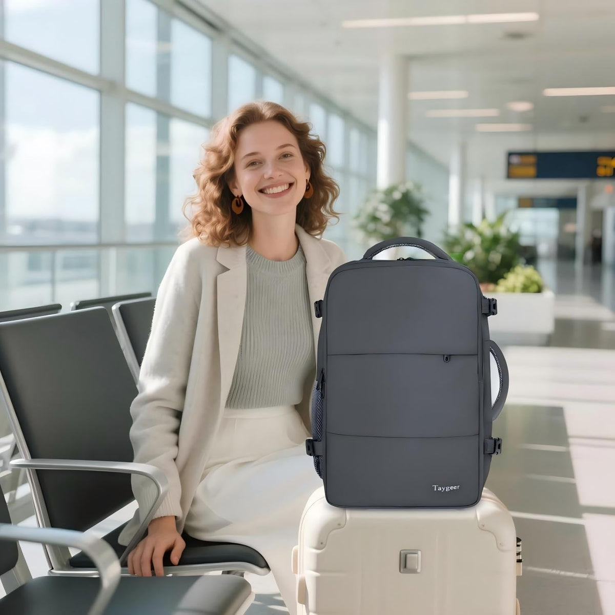 Taygeer Ryanair Cabin Bags 40x30x20 Underseat, Travel Backpack Cabin Size