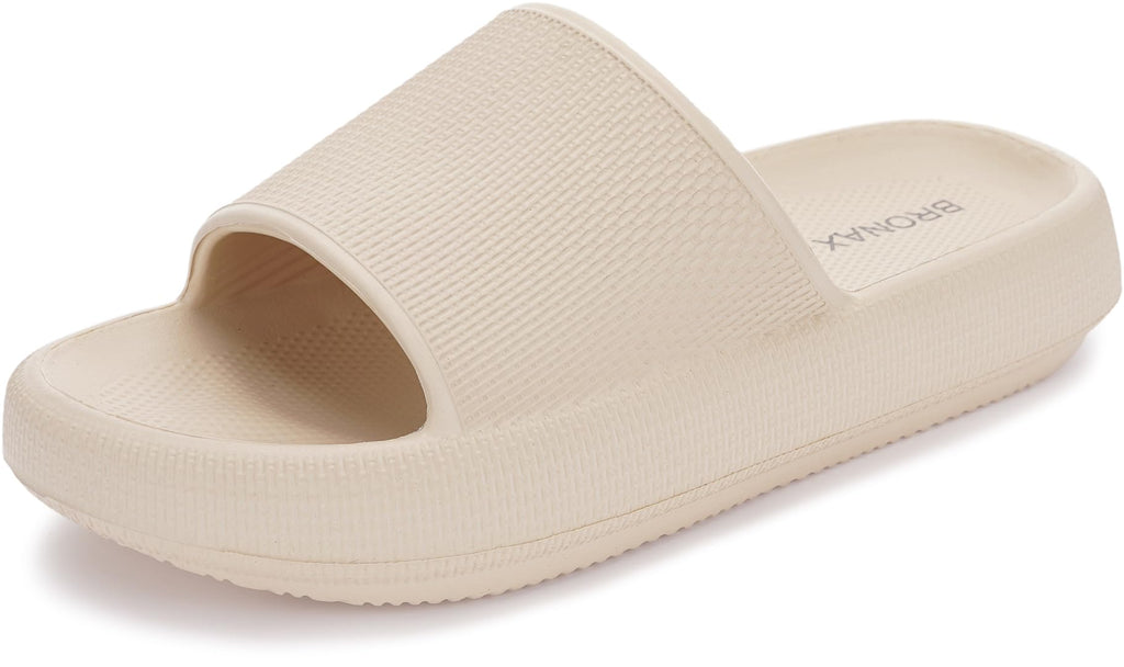 BRONAX Cushioned Thick Sole Pillow Slippers for Women and Men Y10
