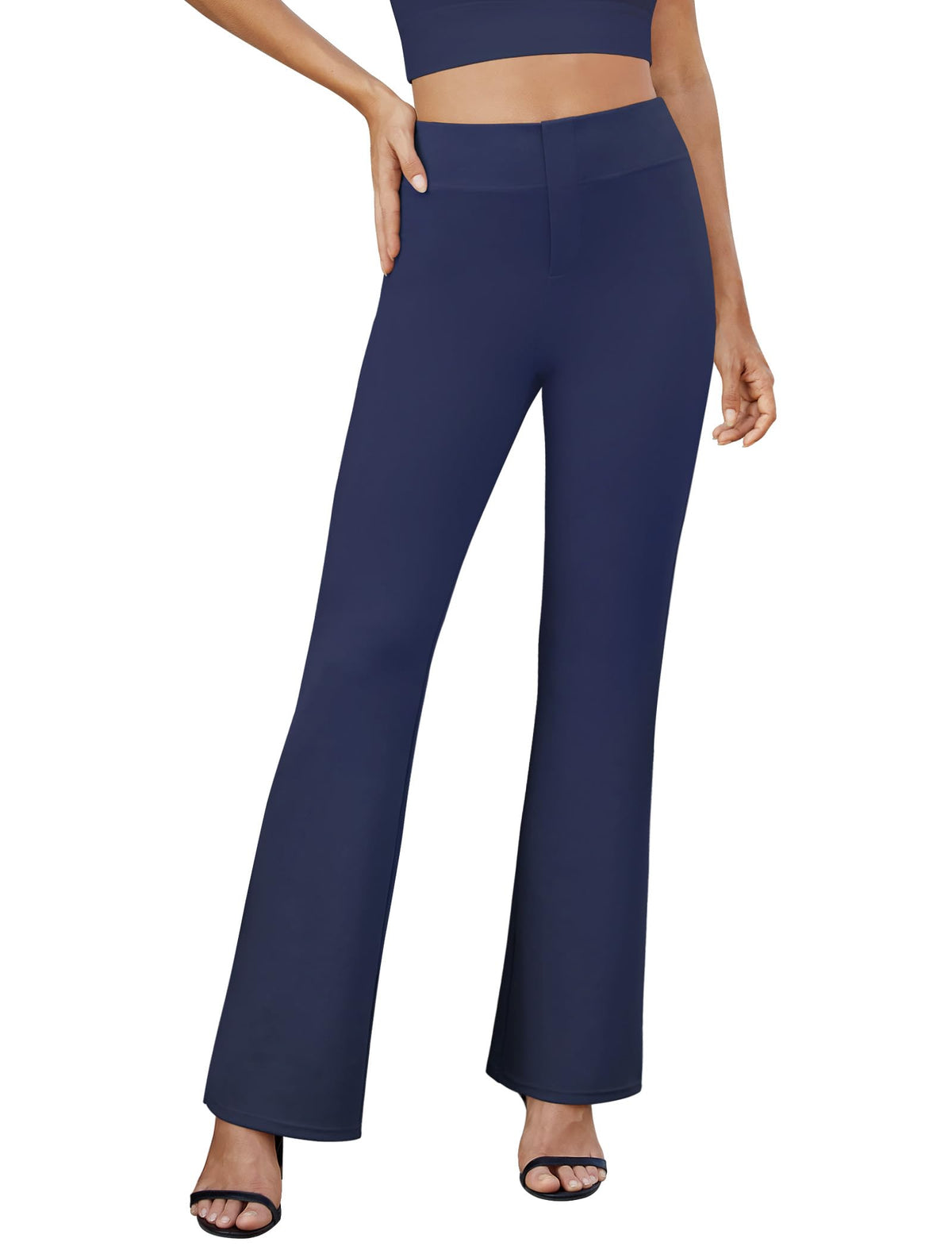 DLOODA Womens Bootcut Dress Pants Business Casual Work Pants with Pockets