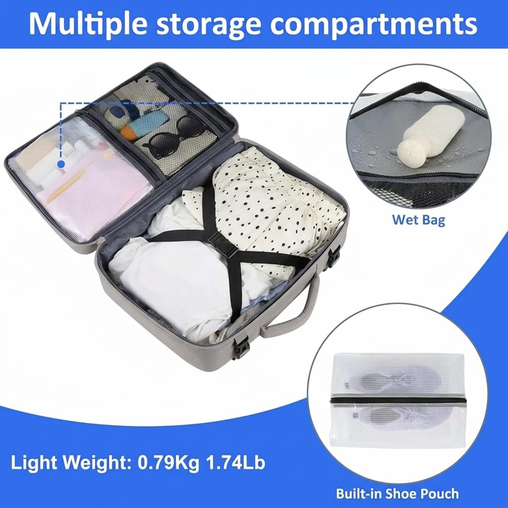 Taygeer Ryanair Cabin Bags 40x30x20 Underseat, Travel Backpack Cabin Size