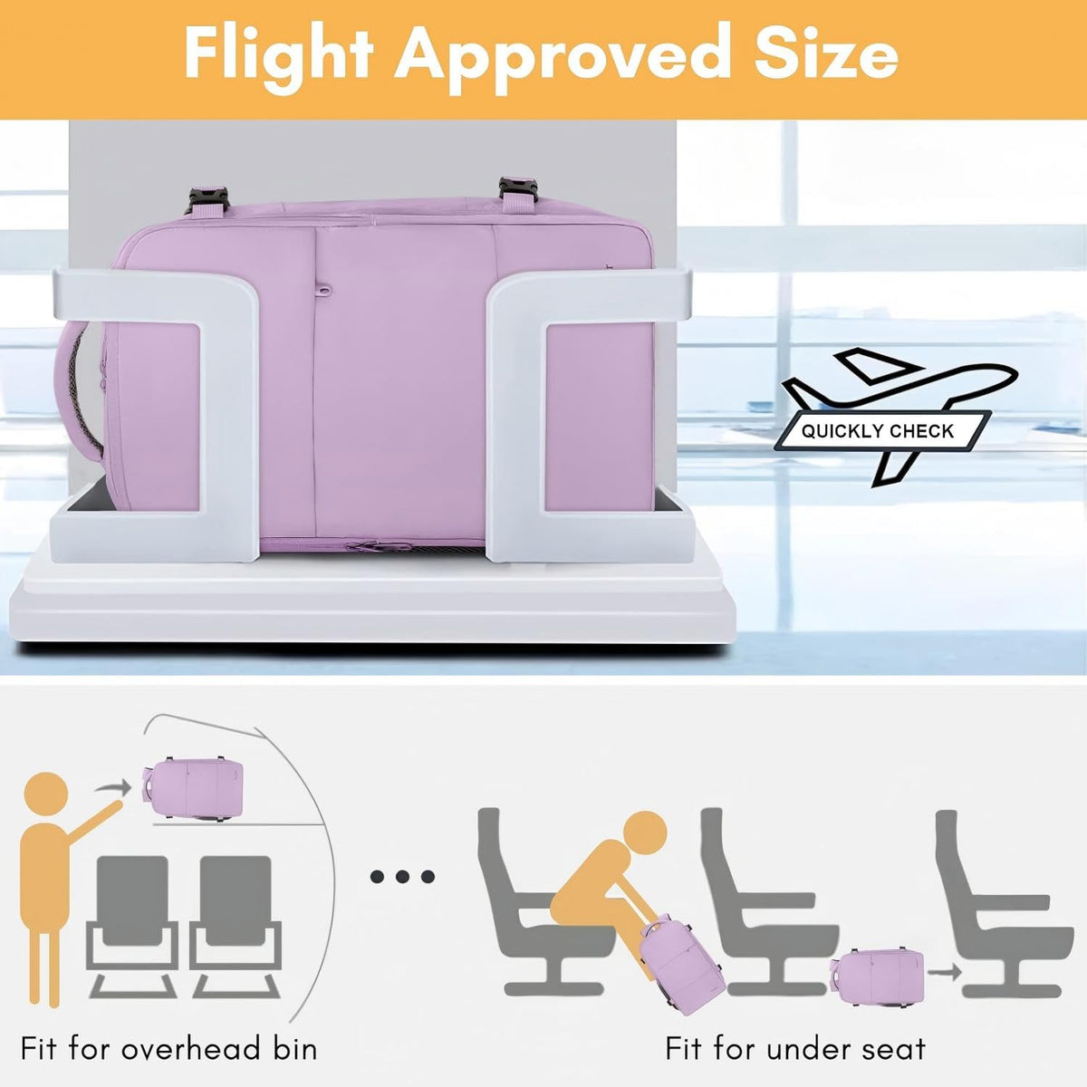 Taygeer Ryanair Cabin Bags 40x30x20 Underseat, Travel Backpack Cabin Size