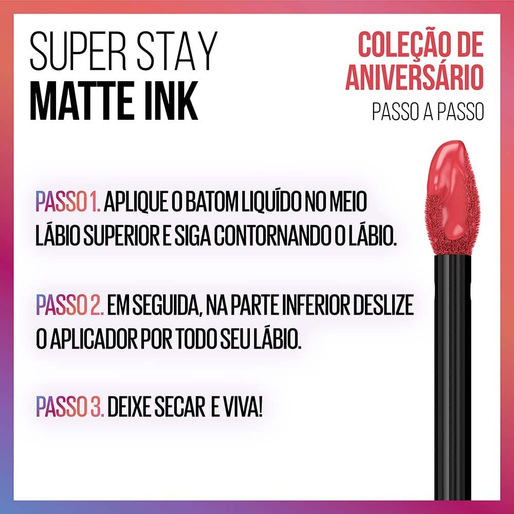 Maybelline Super Stay Matte Ink Liquid Lipstick Makeup, Mover