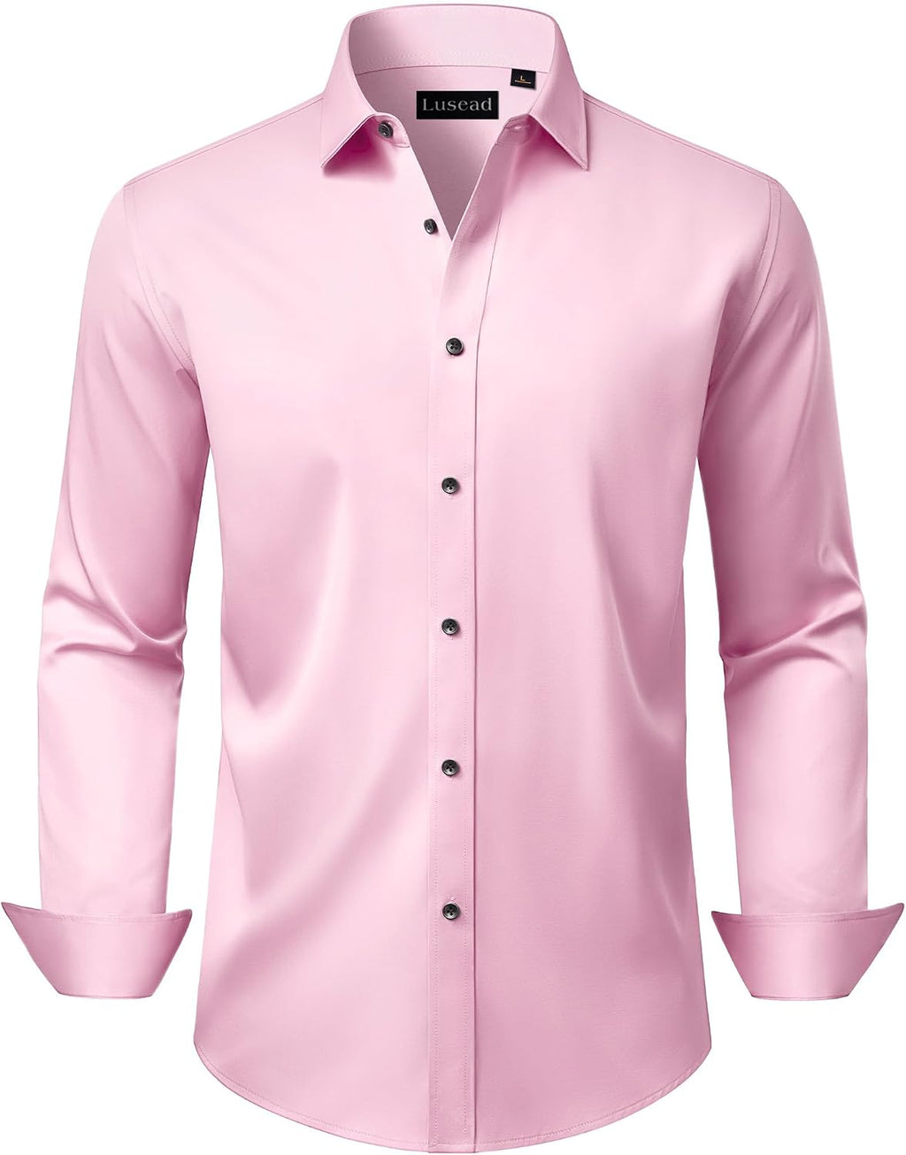 Men's Dress Shirts Long Sleeve Stretch Wrinkle Free Wedding Formal Business Button Down Shirt
