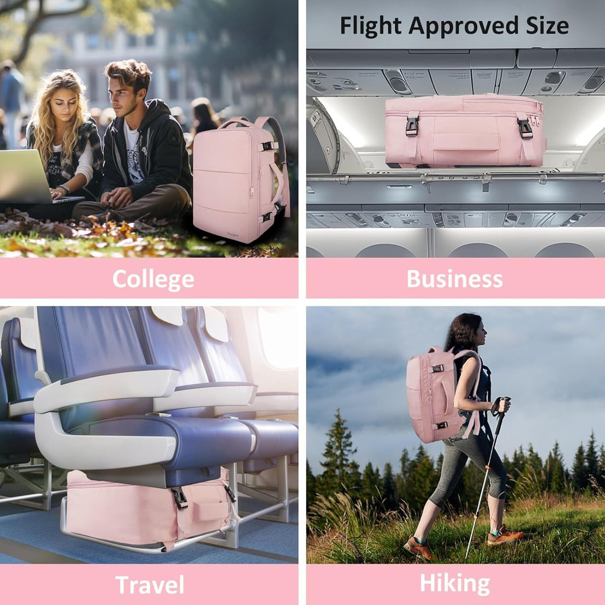 Taygeer Ryanair Cabin Bags 40x30x20 Underseat, Travel Backpack Cabin Size