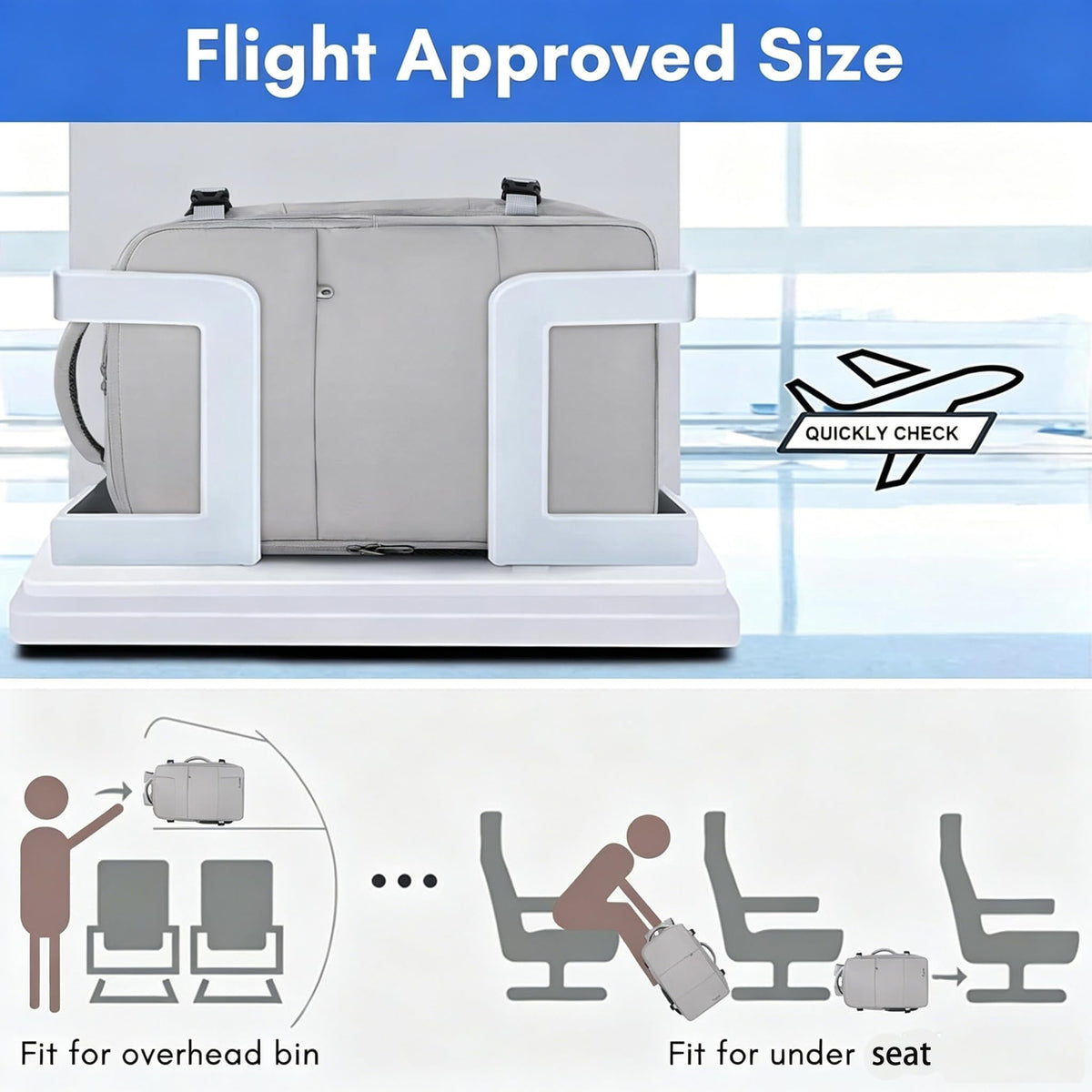 Taygeer Ryanair Cabin Bags 40x30x20 Underseat, Travel Backpack Cabin Size