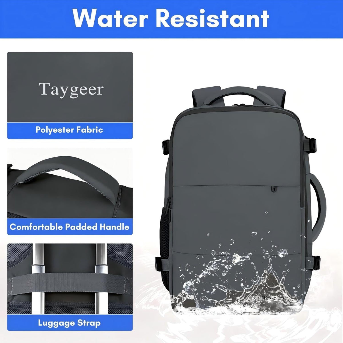 Taygeer Ryanair Cabin Bags 40x30x20 Underseat, Travel Backpack Cabin Size