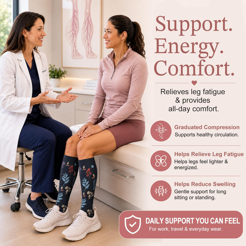 Laite Hebe 4 Pairs-Compression Socks for Women&Men Circulation-Best Support for Nurses,Running,Athletic