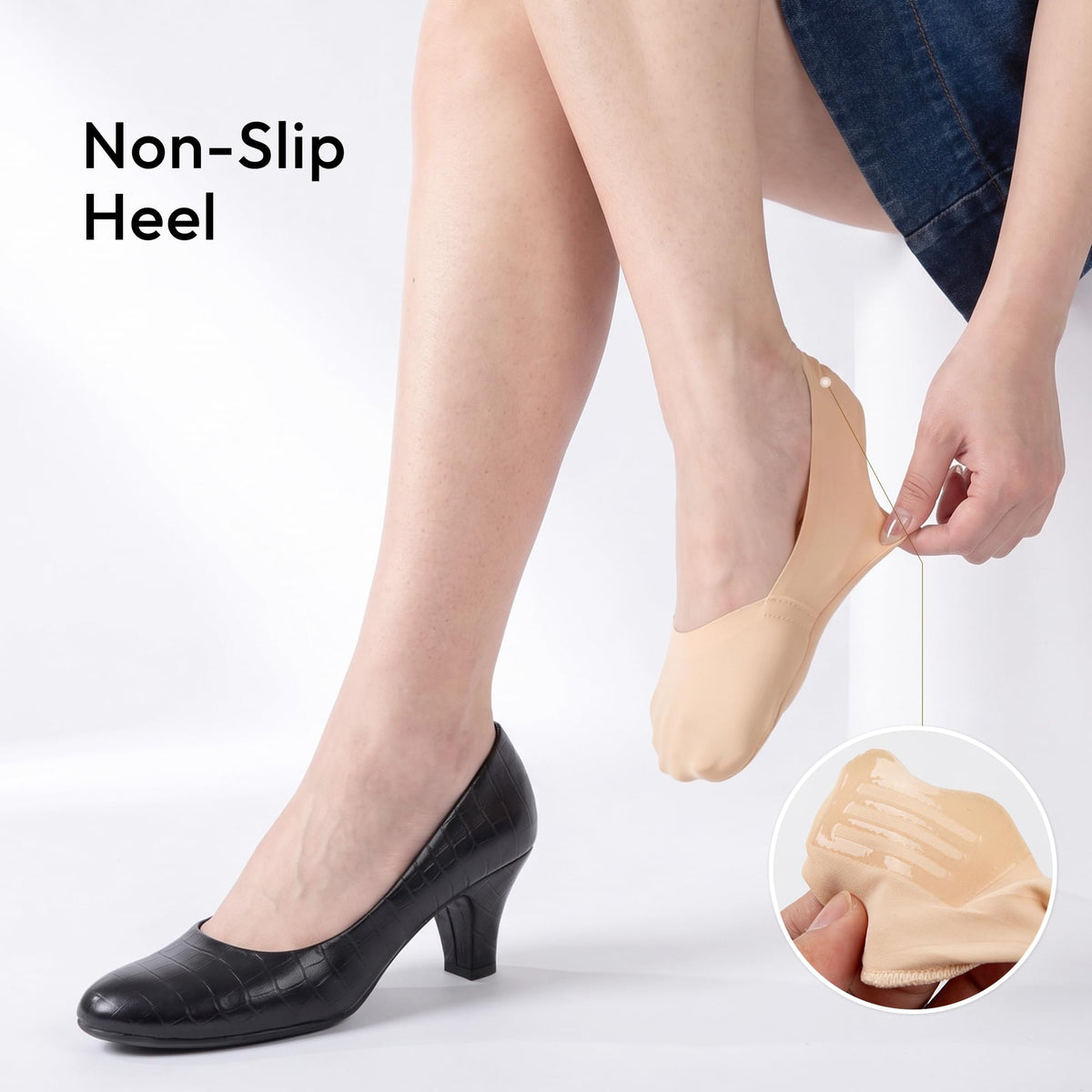 Sofier No Show Socks Womens,6 Pairs Non Slip Low Cut Invisible Liner