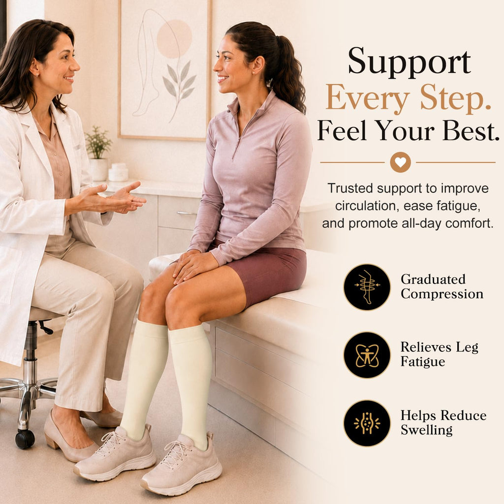 Laite Hebe 4 Pairs-Compression Socks for Women&Men Circulation-Best Support for Nurses,Running,Athletic