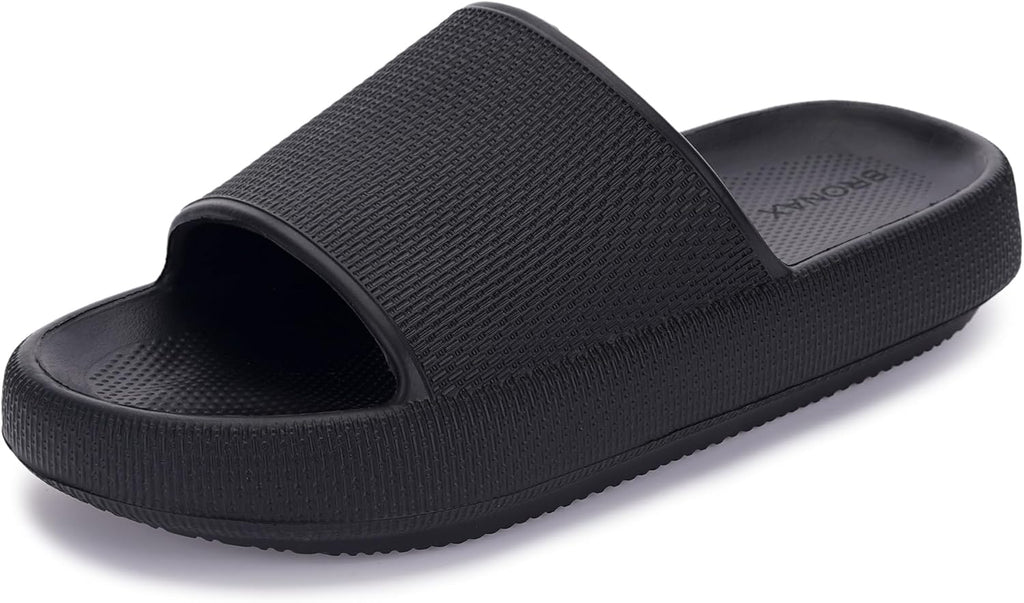 BRONAX Cushioned Thick Sole Pillow Slippers for Women and Men Y10