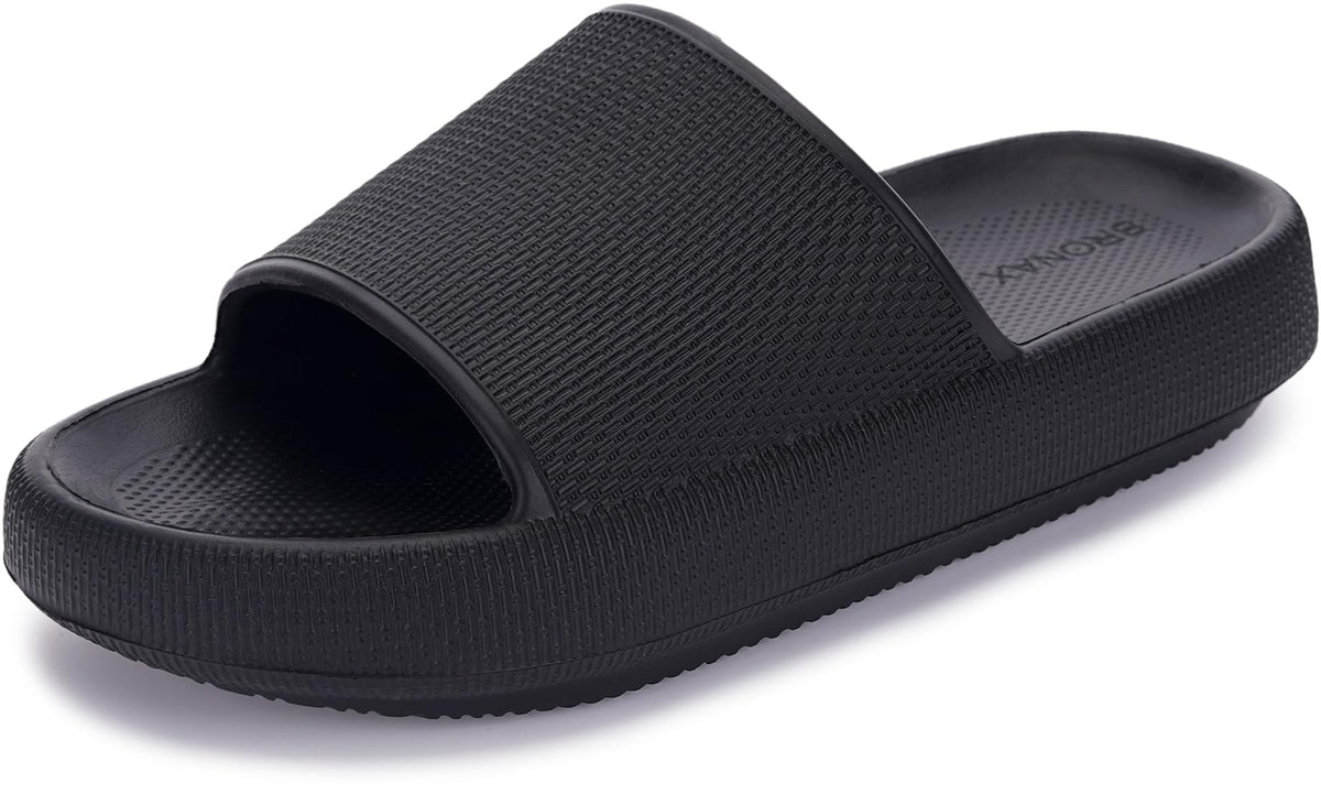 BRONAX Cushioned Thick Sole Pillow Slippers for Women and Men Y10