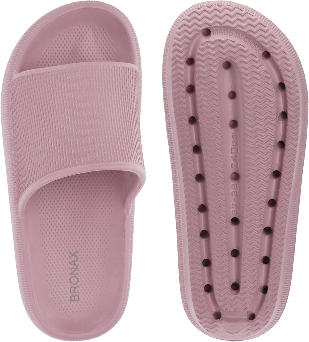BRONAX Cushioned Thick Sole Pillow Slippers for Women and Men Y10
