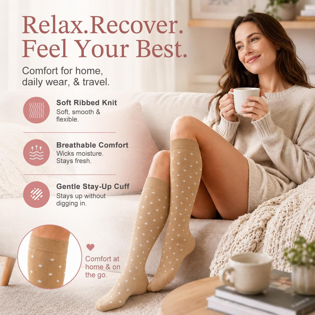 Laite Hebe 4 Pairs-Compression Socks for Women&Men Circulation-Best Support for Nurses,Running,Athletic