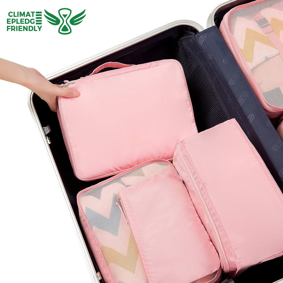 BAGAIL 8 Set Packing Cubes Luggage Packing Organizers for Travel Accessories-Cream