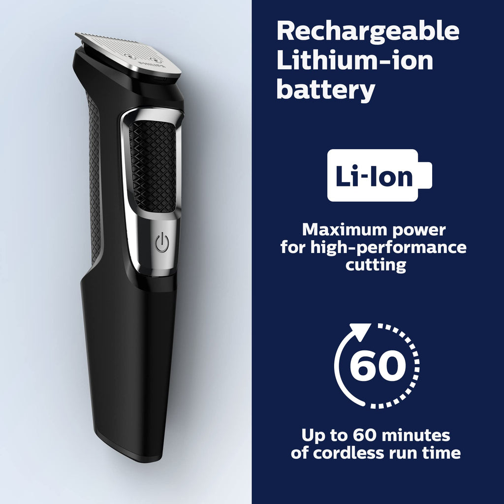 Philips Norelco All-in-One 3000 13-in-1 Trimmer, Face & Hair, Comfort Tips