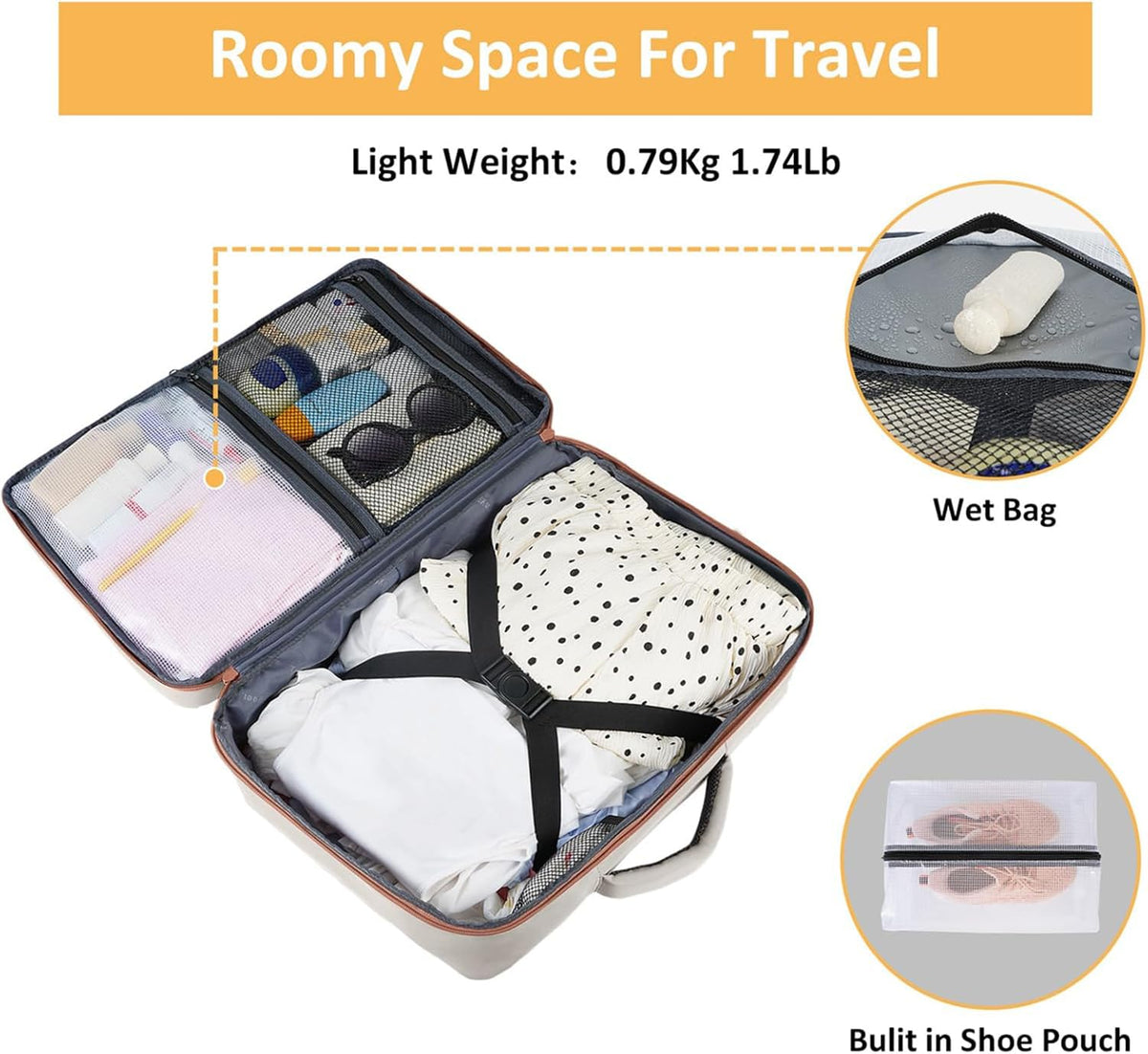 Taygeer Ryanair Cabin Bags 40x30x20 Underseat, Travel Backpack Cabin Size
