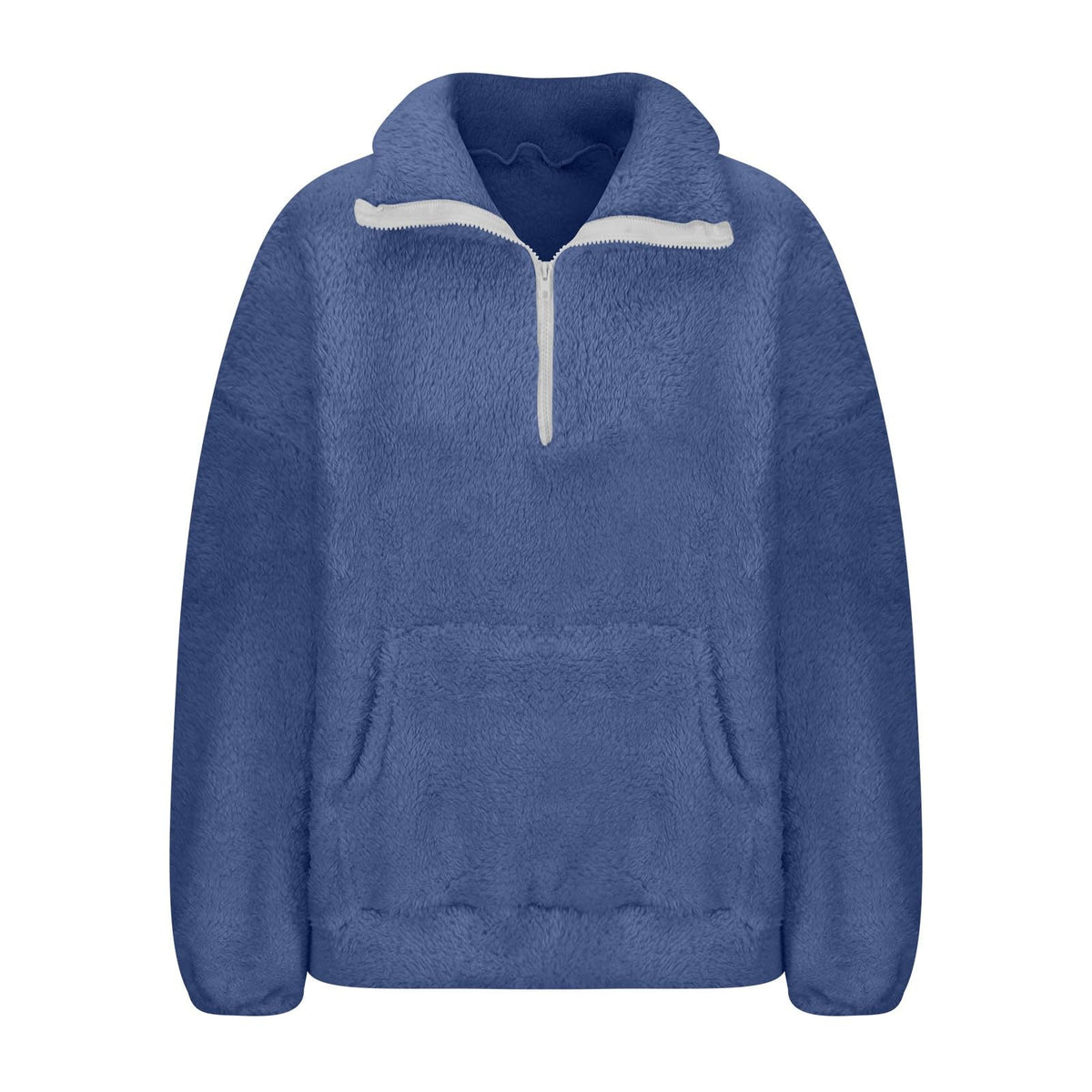 Teddy Fleece Jacket Women 2026 Fashion Half Zip Crop Long Sleeve Stand Collar Fleece Tunic Tops Blouse Zip Up Double Jumpers Loose Fit Casual Fluffy Pullover Tops Sweatshirts Fall Winter Warm Coats