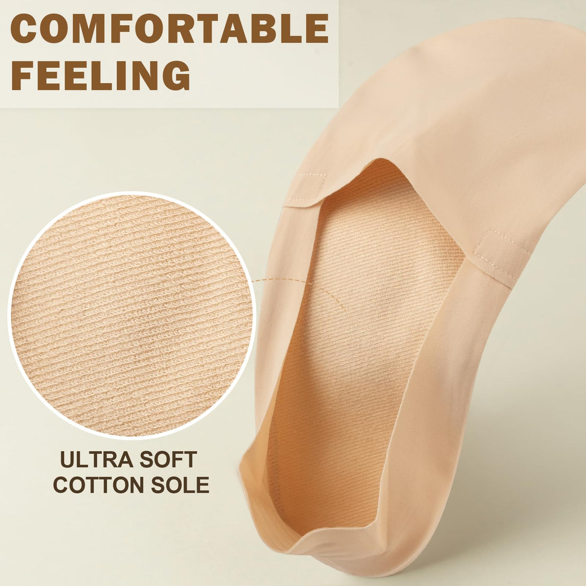 Sofier No Show Socks Womens,6 Pairs Non Slip Low Cut Invisible Liner