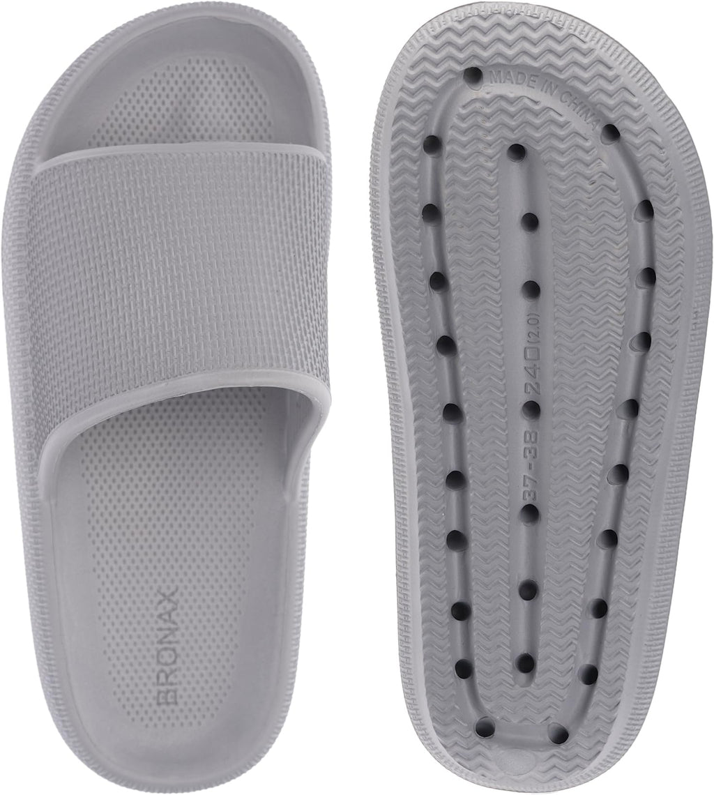 BRONAX Cushioned Thick Sole Pillow Slippers for Women and Men Y10