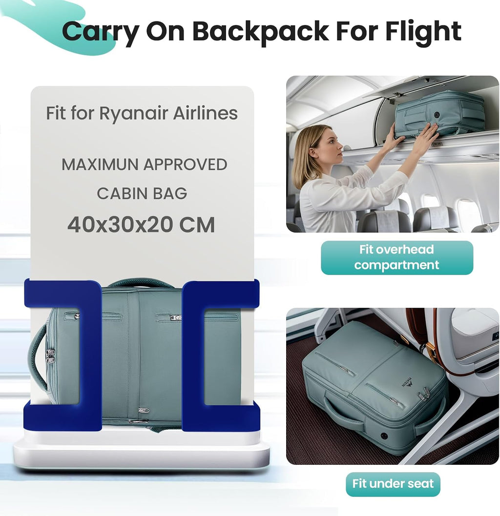 MATEIN for New Ryanair Cabin Bags 40x30x20, Travel Backpack Cabin Size