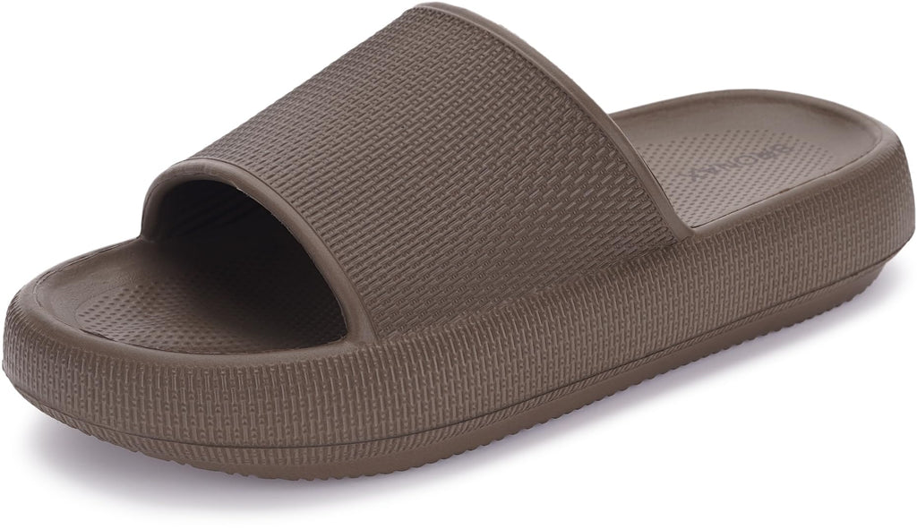 BRONAX Cushioned Thick Sole Pillow Slippers for Women and Men Y10