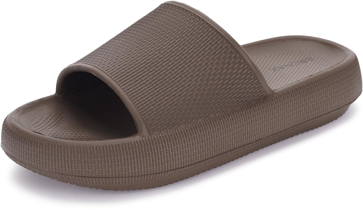 BRONAX Cushioned Thick Sole Pillow Slippers for Women and Men Y10