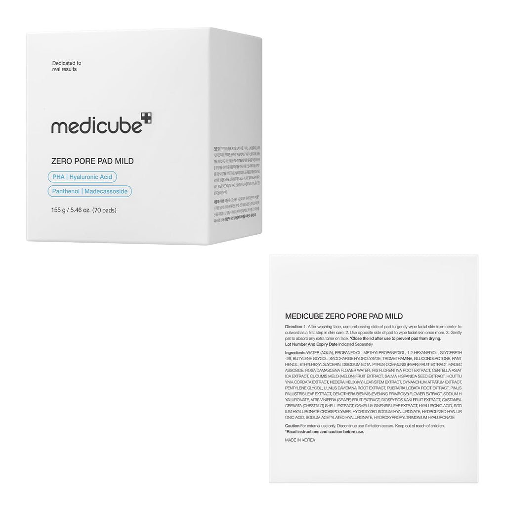medicube Toner Pads Zero Pore Pad 2.0 for Exfoliation and Pore Care