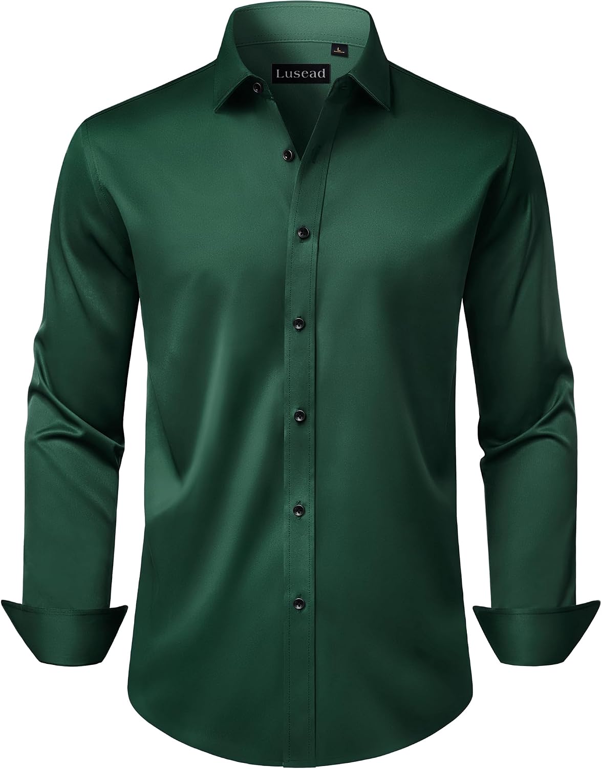Men's Dress Shirts Long Sleeve Stretch Wrinkle Free Wedding Formal Business Button Down Shirt