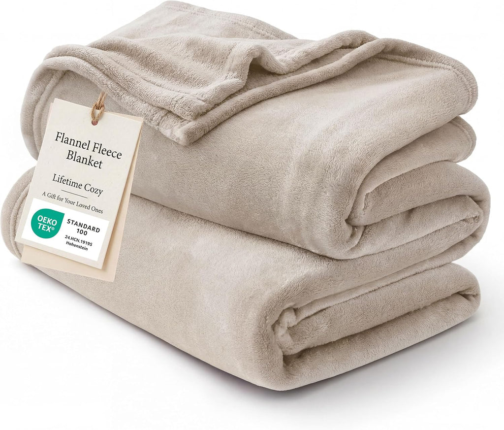 Bedsure GentleSoft Fleece King Size Blankets for Bed Grey - Soft Lightweight Plush Cozy Fuzzy Luxury Warm Spring Blanket Microfiber, Room Home Decor Gifts for Women and Men, 108x90 inches